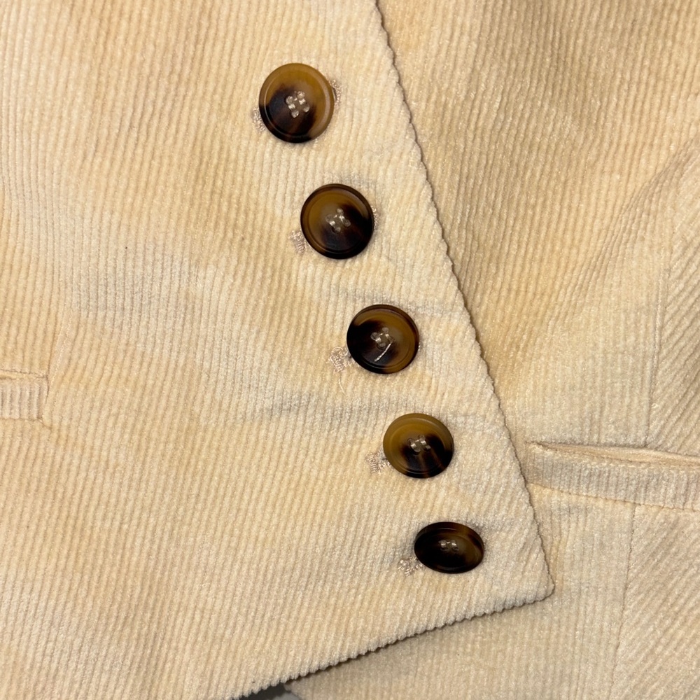 MINKPINK Corduroy Asymmetrical Button up Women's Vest Waistcoat - Picture 3 of 6